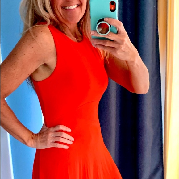 Athleta Dresses & Skirts - Athleta,Soft, Orange Sleeveless Dress, Superbly Crafted, “Throw It On & Go”! Sm